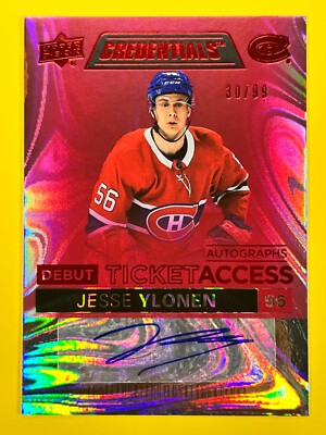 2021-22 Upper Deck Credentials Montreal Canadiens Complete Your Team Set