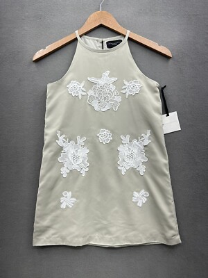 Victoria Beckham for Target Women s Medium Taupe White Sleeveless Top