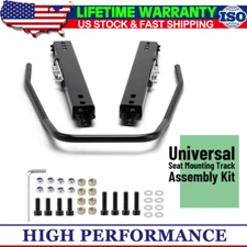Heavy Duty Seat Slider Track Bracket Set Aessembly Kit Dual Lock for NRG Sparco