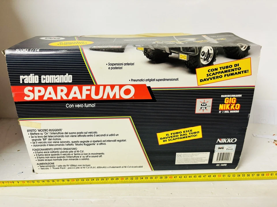 GIG NIKKO SPARAFUMO 1/14 RADIOCOMANDATA NUOVISSIMA RARE!! - Immagine 4 di 4