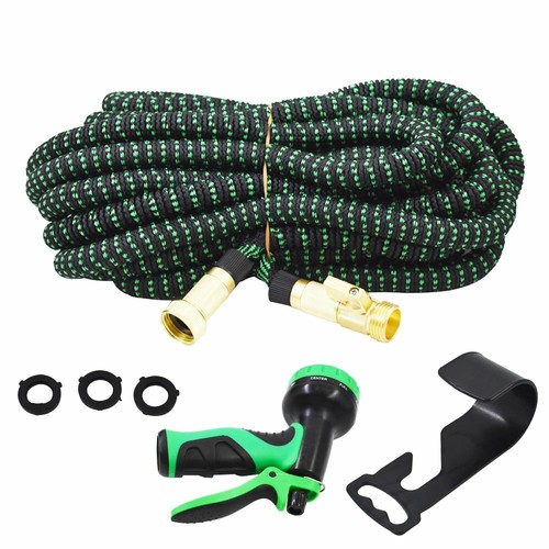 75FT 3X Stronger Deluxe Expandable Flexible Garden Water Hose W/Spray Nozzle Gun - Picture 9 of 11