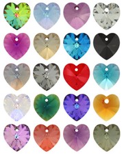 Superior PRIMERO 6228 Heart Crystals Pendants * Many Colors &