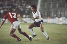 German professional footballer and midfielder with the West Germa - Old Photo