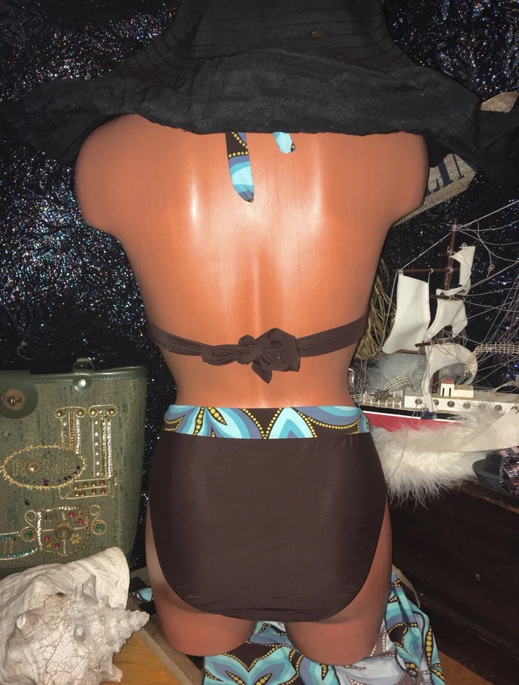 Venus Sexy Turquesa Aqua Estrella de Mar Halter A B Traje de Baño Conjunto M Ruche Bikini 4 S Foto 4 de 4