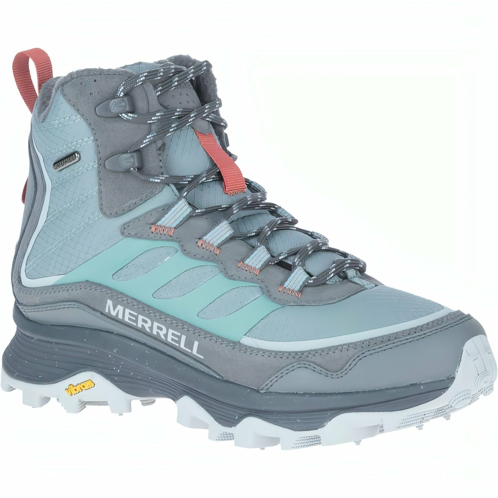Stivali da passeggio Merrell Moab Speed Thermo Mid impermeabili da donna scarpe grigie fuoristrada