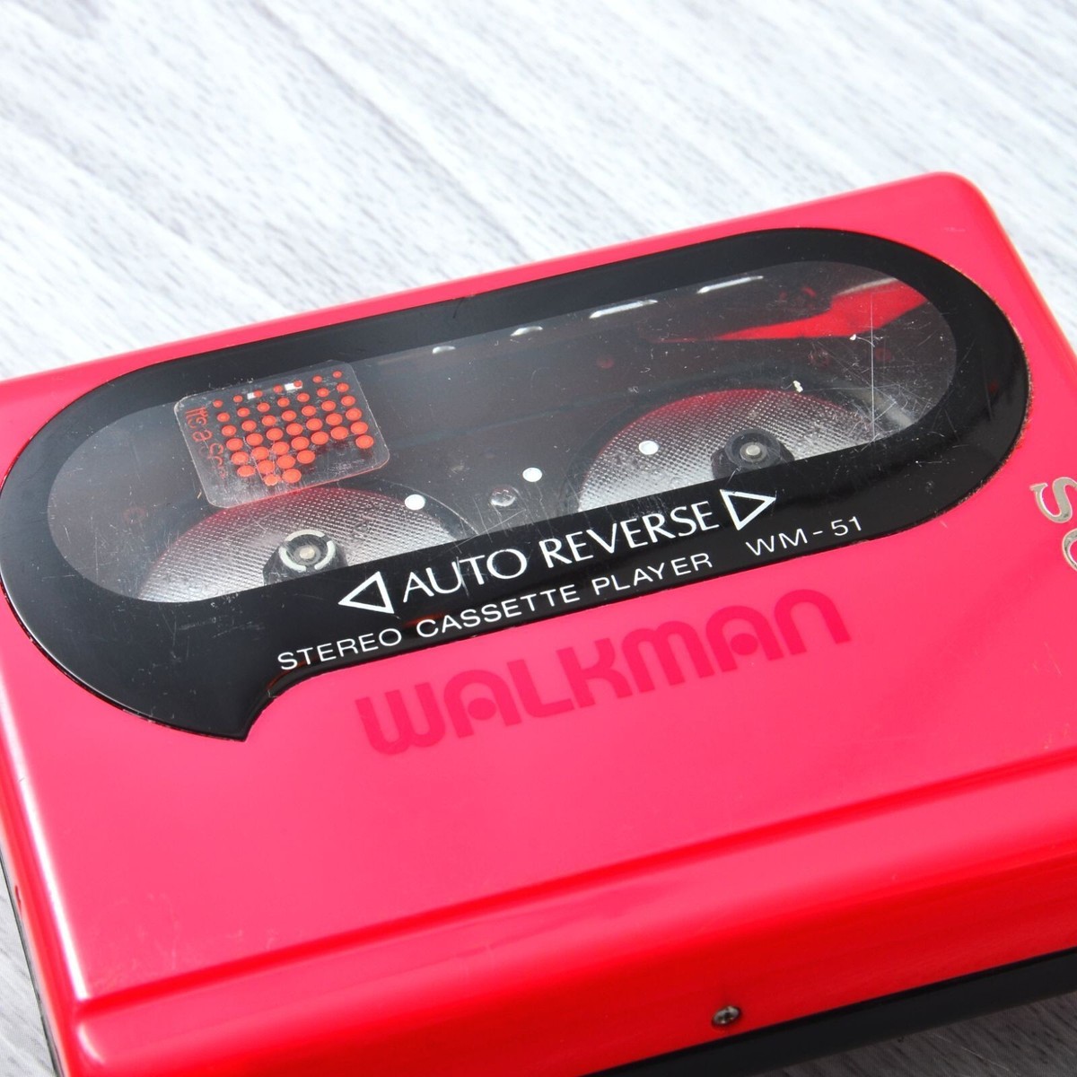 SONY WALKMAN WM-51 Cassette player Pink Maintenance completed Used