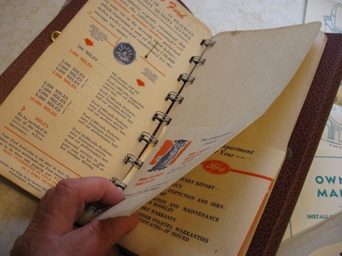1949 Ford owners manual portfolio plus other papers - Picture 7 of 7