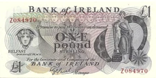 NORTHERN IRELAND-BANK OF IRELAND 1 POUND REPLACEMENT BLOCK Z ~ P-65r ~ GEM CRISP