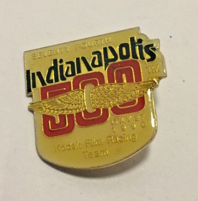Pin Racing Team Indianapolis 500 - Vintage Pin - 1990 - 74th Running - Kodak Racing ...
