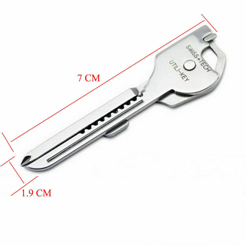 1 Utili-Key 6 In 1 Keychain EDC Multi Tool Stainless Steel Swiss+