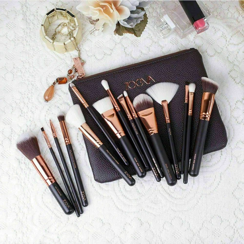 15pcs Make Up Bürsten Brush Set Rosegold Pinsel Verfassungs Schönheit Tasche . - Bild 1 von 10
