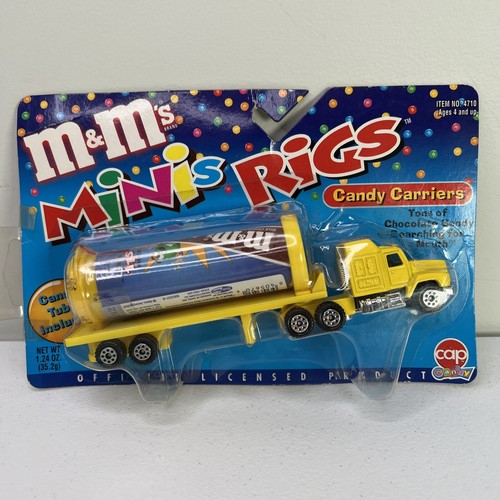 M&M Minis Rigs Candy Carriers Hauler YELLOW RIG New in original