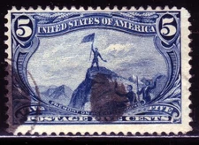 USED #288 5¢ TRANS-MISSISSIPPI EXPOSITION. MEDIUM FINE 2. SCV $25