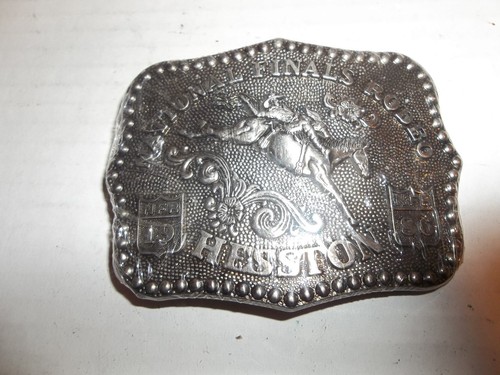 New 1986 National Finals Rodeo Hesston Belt Buckle