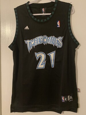 NBA TIMBER WOLVES GARNETT ユニフォーム adidas製 Kevin Garnett Vintage Black Minnesota Timberwolves Adidas