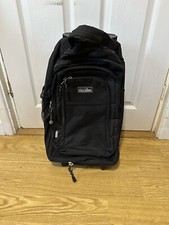 Borsa trolley nera ala di gabbiano con manico - 55 cm x 35 cm