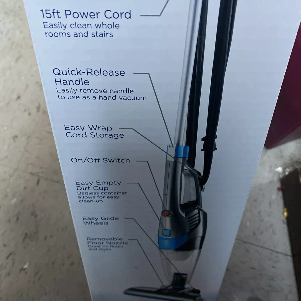 Bissell 3-in-1 Corded Bagless Lightweight Stick Vacuum Hand Vac Quick Release - Image 4 of 4