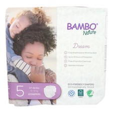 Bambo Nature Diapers Baby Size 5 25pk Pack of 6