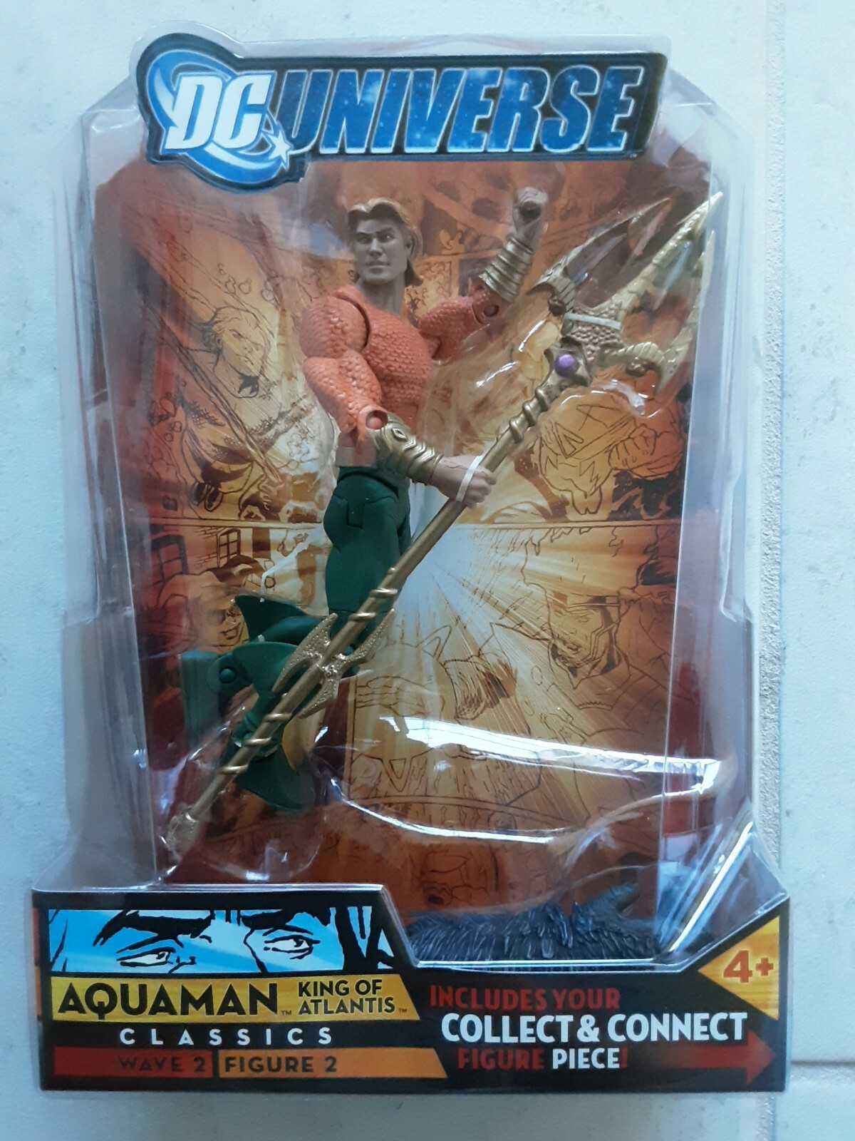 DC Universe Classics Wave 2 – Action Figure Aquaman (Capelli Lunghi) By Mattel, Da Collezione - 4