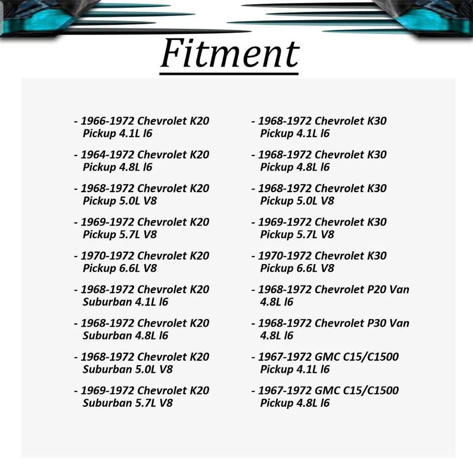 DEA 2 piezas montaje del motor delantero izquierdo+derecho para camioneta Chevy K10 1963 1964 1965 1966 Foto 4 de 4