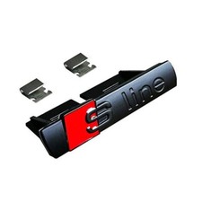 STEMMA TARGHETTA SCRITTA LOGO FREGIO  GRIGLIA  AUDI S LINE A1,A3,A4,A5,Q3,Q5,Q7