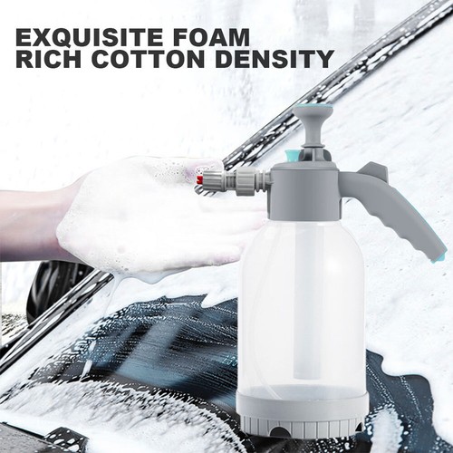 2L Hand Pump Foam Sprayer Hand Pneumatic Foam Cannon Snow Foam Car Wash