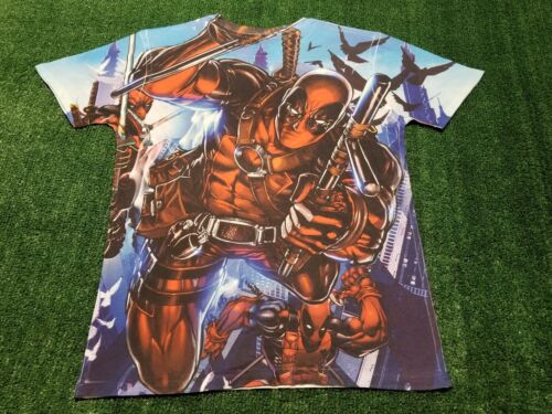 Marvel Deadpool All Over T Shirt M Medium - image 1