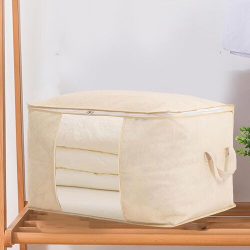 4X Clothes Storage Bags Zipped Organizer Underbed Wardrobe Cube Closet Boxes UK - Picture 10 of 15