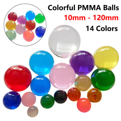 Clear Crystal Ball 10 15 16 18 20 - 120mm Colorful Balls Crafts Marbles Sphere