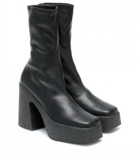 platform square toe boots