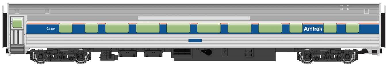 H0 Scale - Walthers 85' Budd Large Window Coach Amtrak -- 30013 New