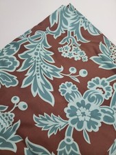 Amy Butler Fabric Charm Damask Floral Aqua Brown OOP Quilt Sew FAT QUARTER