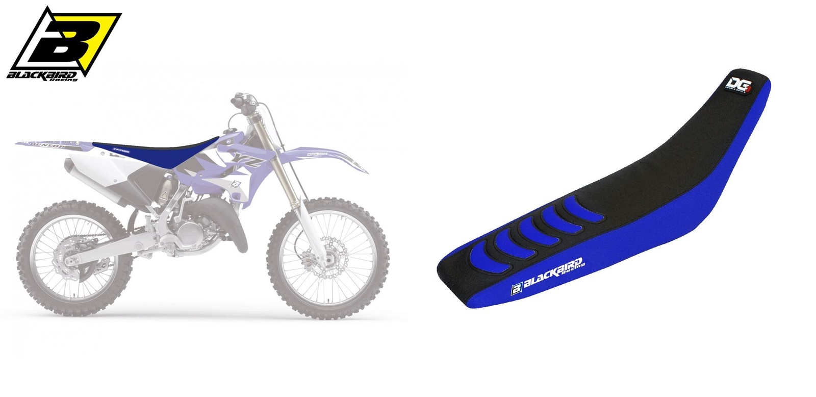 Housse de selle Double Grip 3 pour moto cross Yamaha YZ 125 et 250