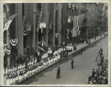 1933 Press Photo New York St.Nicholas Church celebrated Anniversary Founding.