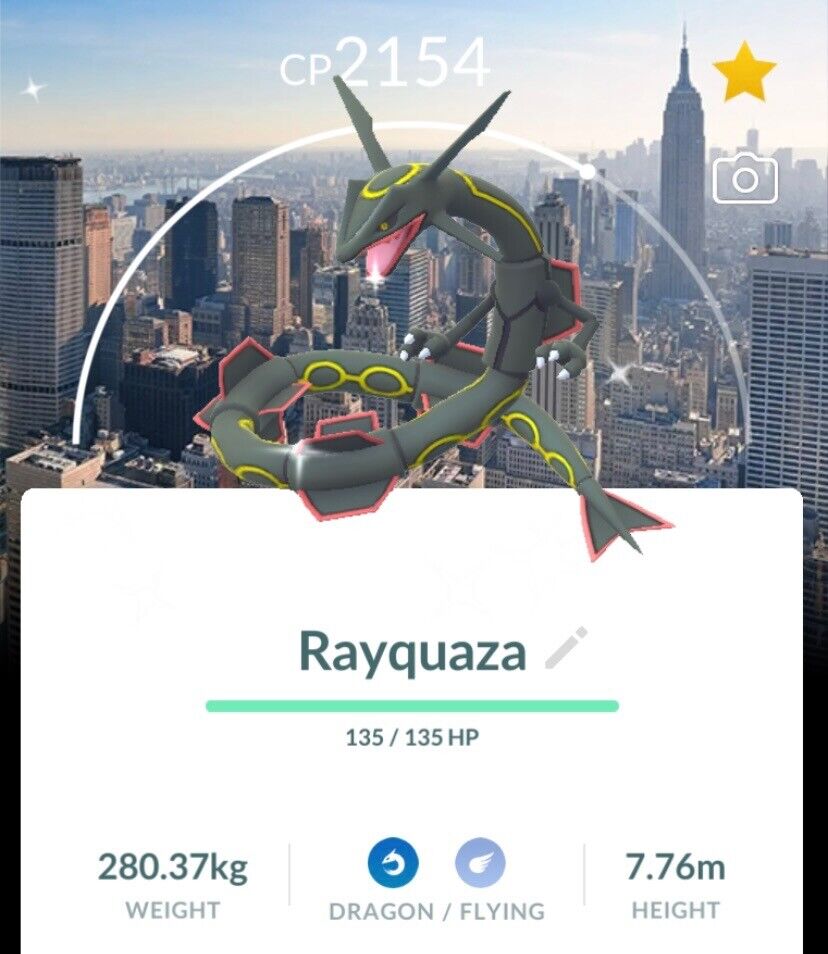 100% Safe] Guaranteed Ctach - Mega Rayquaza Raid Shiny Chance ✨✨ Pokemon Go  Fest