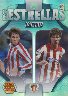 428 MEGA STARS LLORENTE ATHLETICO BILBAO CARD PANINI MEGA CRACKS LIGA 2012