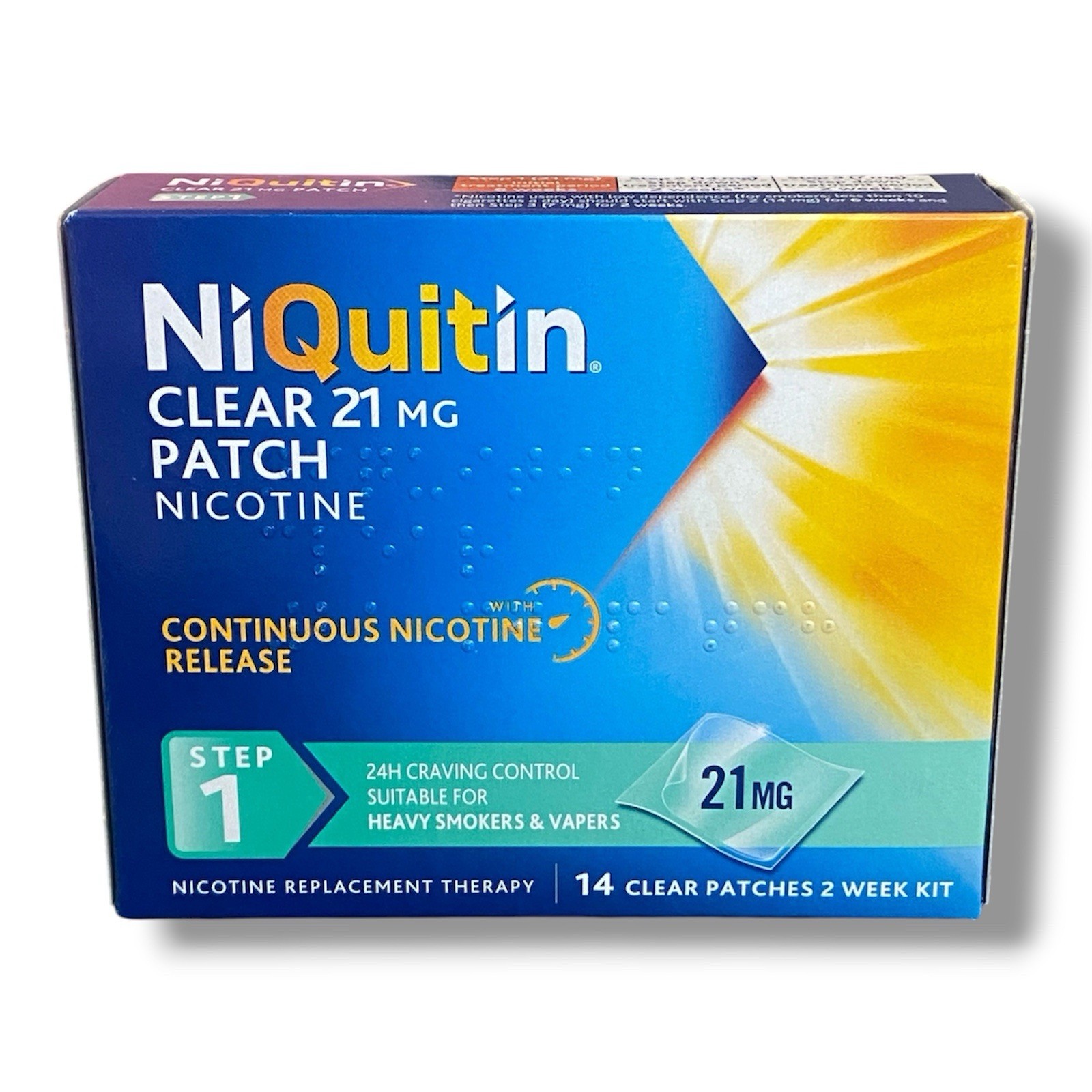 Niquitin Cq Clear Patches (Step 1) 21Mg X 14 - Image 4