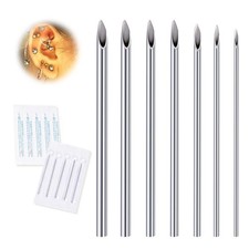 Professional-Grade 14PCS Body Piercing Needles - Sharp Sterile Precision Tools