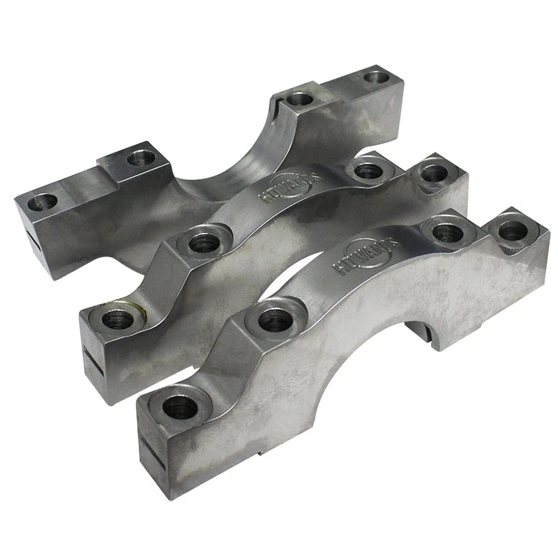 Howards H350S, Set of 3 Natural Steel Sbc Billet Splayed Main Caps - 2-Bolt To 4 - Image 4 of 4