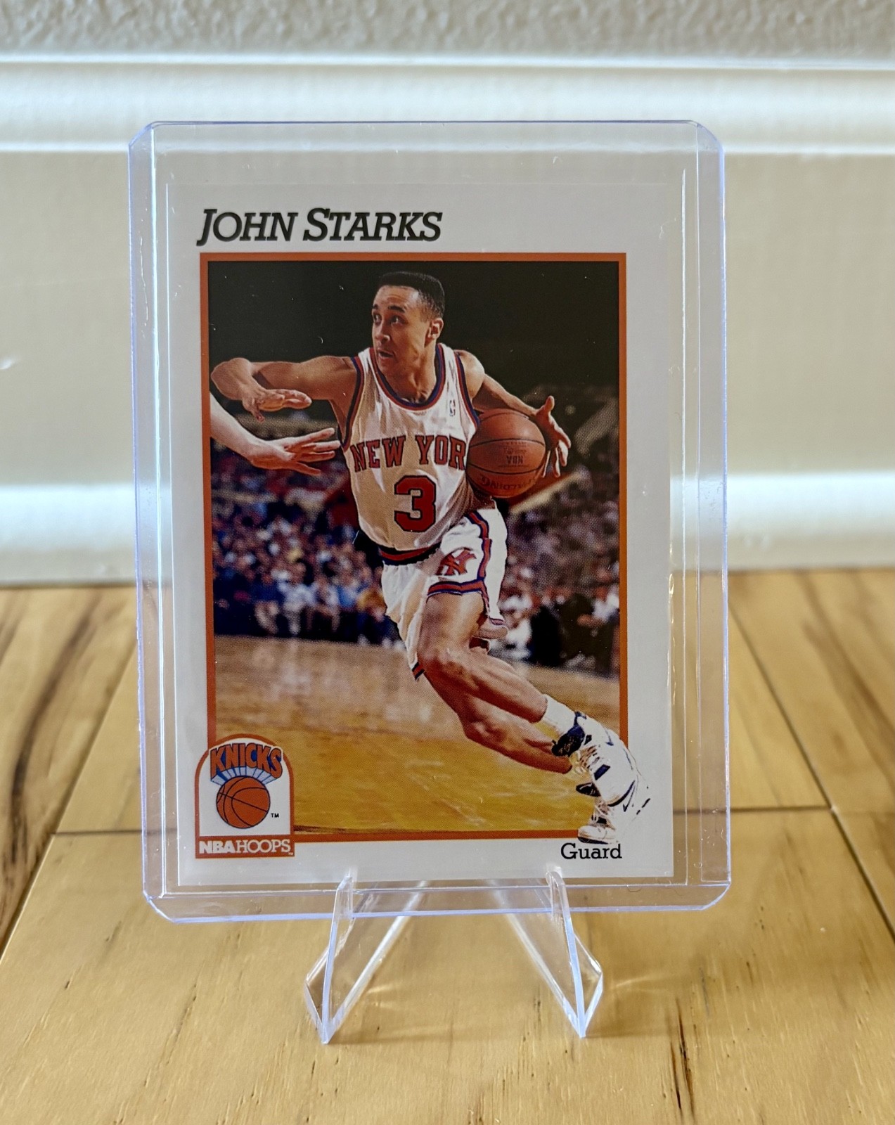 1991-92 NBA Hoops - John Starks #406 (RC) NBA New York Knicks
