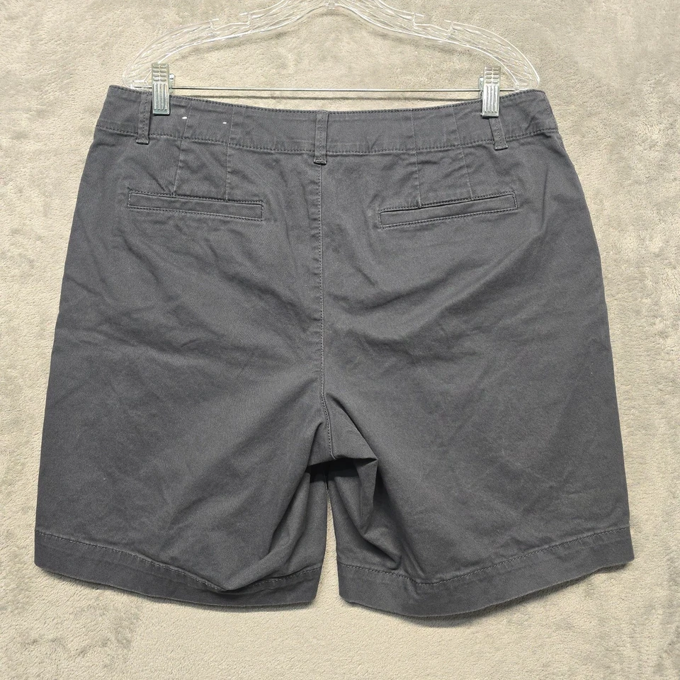 Pantalones Cortos Ann Taylor Loft Para Mujer Talla 12 Gris Bermudas Curvas Tejidas Elastizadas Caminar Foto 2 de 4