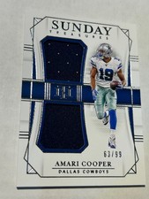 2019 Panini National Treasures - Sunday Treasures Amari Cooper Str-19 99 Mem