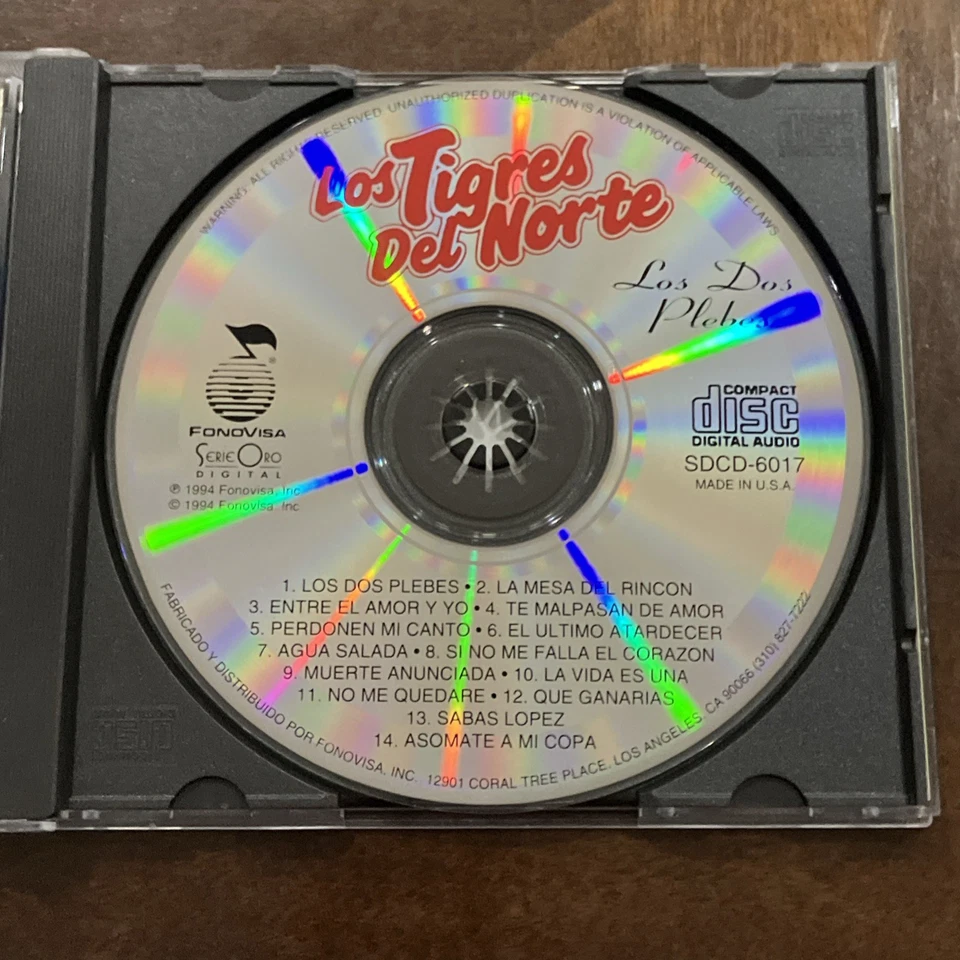 LOS TIGRES DEL NORTE LOS DOS PLEBES CD 1994 FORNOVISA Foto 3 de 4