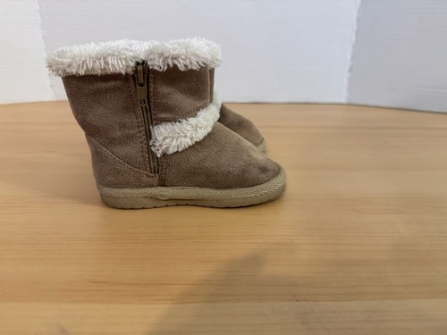 Teeny Toes Baby Boots Brown Size 4 - Picture 10 of 16