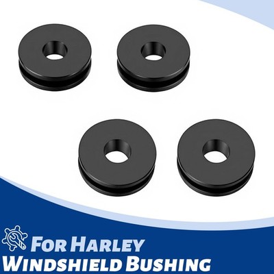 4 Pcs Windshield Bushing Grommets For Harley Road King Softail Heritage Classic