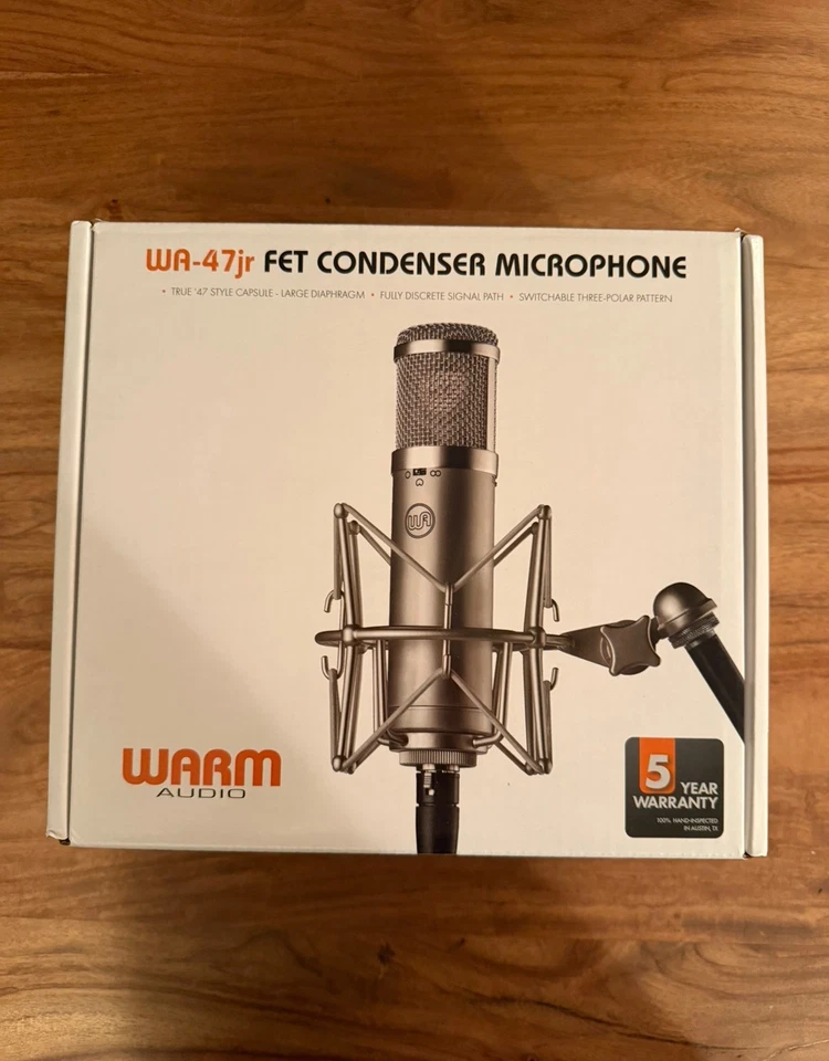 Warm Audio WA-47jr Large Diaphragm Condenser Microphone - NEW - Image 3 of 4