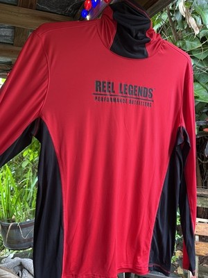Reel Legends Performance Outfitters Fishing Shirt UPF 40 Long Sleeve Med Gaitor