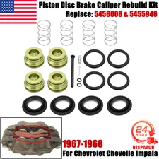 For 1967-1968 Chevrolet Chevelle Impala Piston Disc Brake Caliper Rebuild Kit US