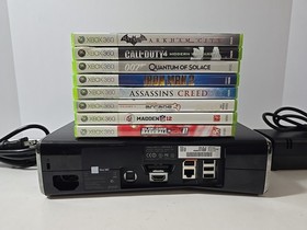 XBox 360 Slim 250GB Console 8 GAME MEGA BUNDLE! CLEAN/TESTED! SHIPS FREE 🔥 