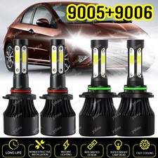 4x For Honda Civic 2006-2011 Led Headlight High Low Beam Bulbs Combo Kit 4x For Honda Civic 2006-2011 Led Headlight High Low Beam Bulbs Combo Kit